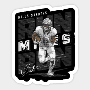 Miles Sanders Carolina Run Miles Run Sticker